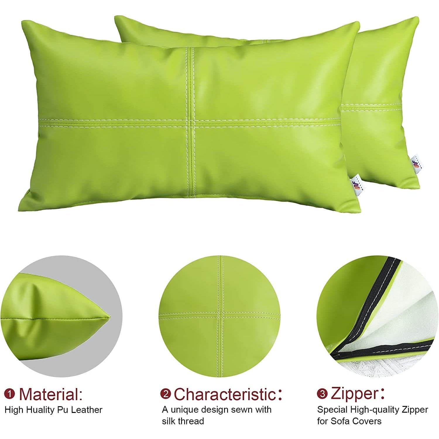 Green Lumbar Pillow Covers - HER Home Design Boutique